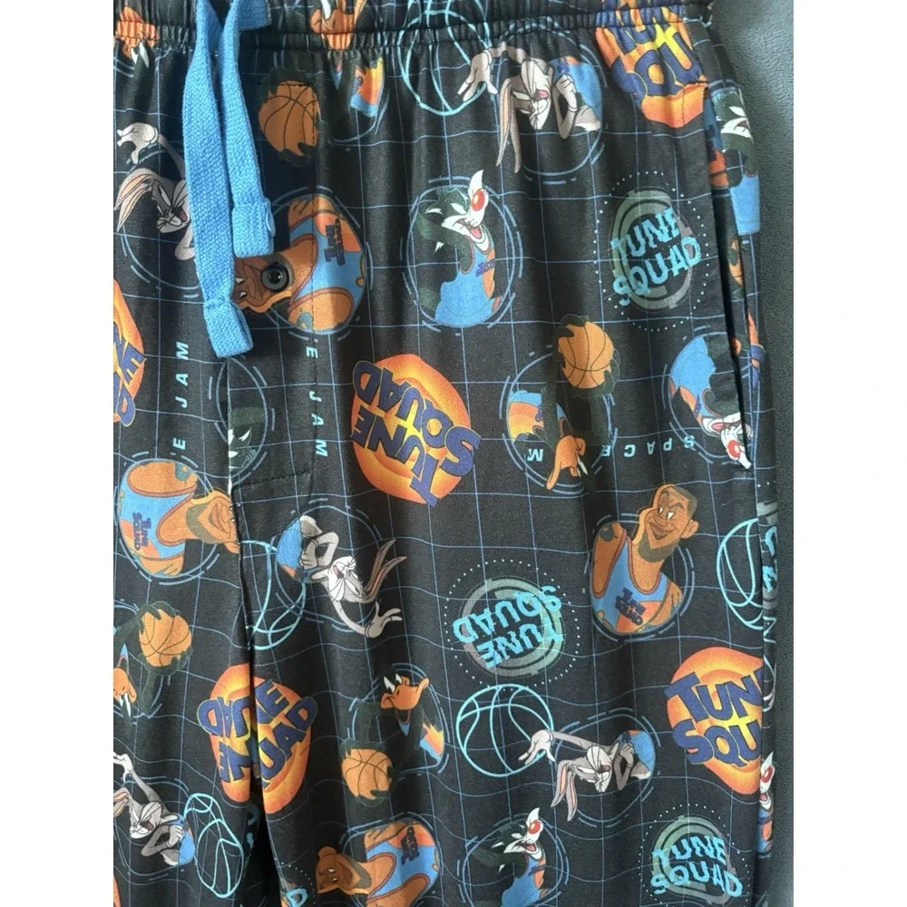 Space Jam a New Legacy Tune Squad Pajama Lounge Pants Looney Tunes Black Large
